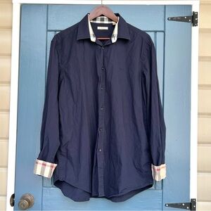 BURBERRY BRIT Nova Check Button Up Shirt long Sleeve Men's Size XXL